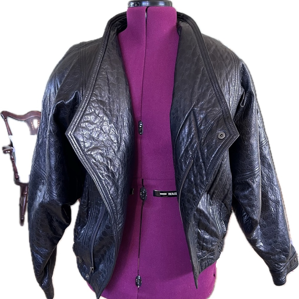 Vintage leather bat wing jacket. Excellent condition.
